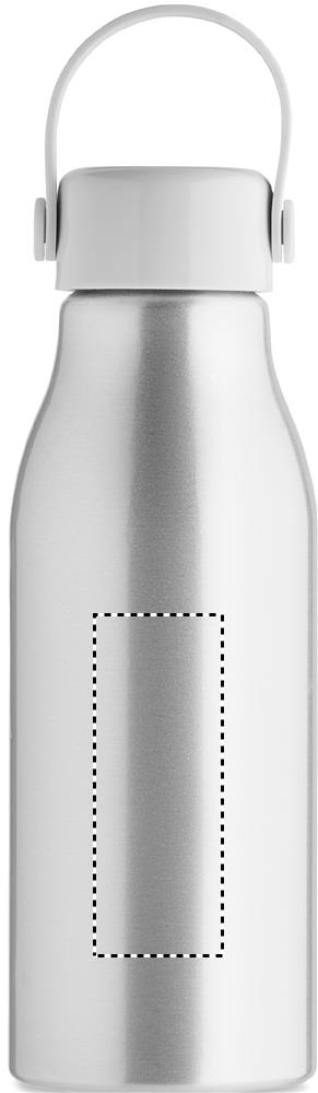 Aluminium bottle 650ml back 16