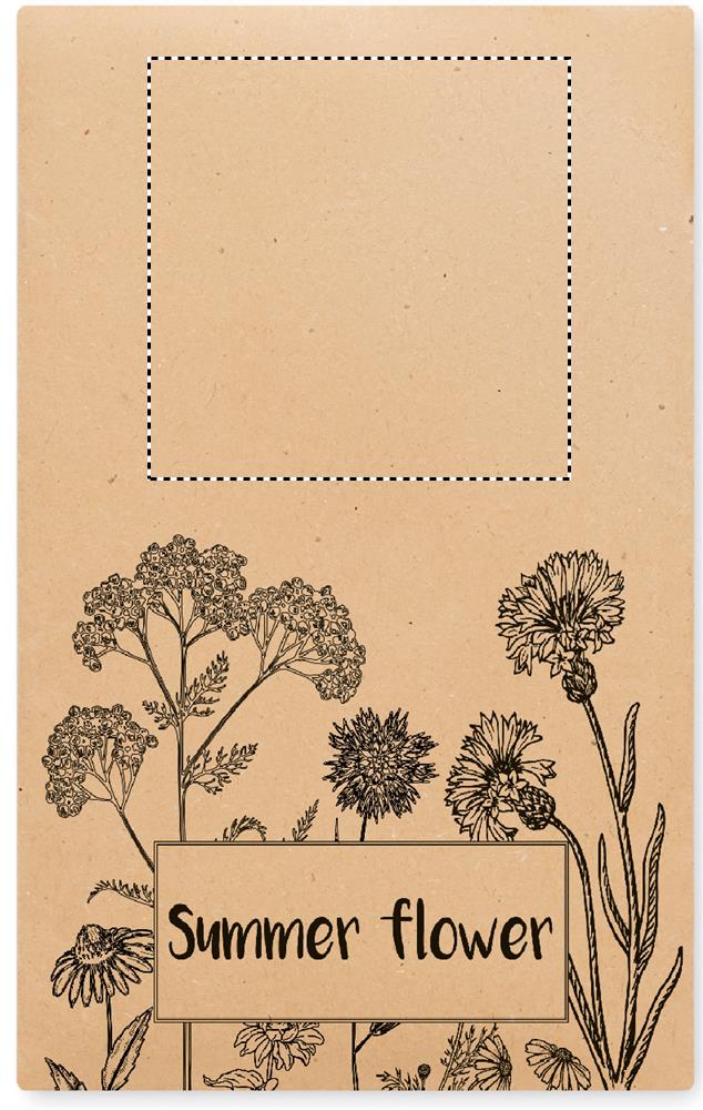 Flowers mix seeds in envelope front 13