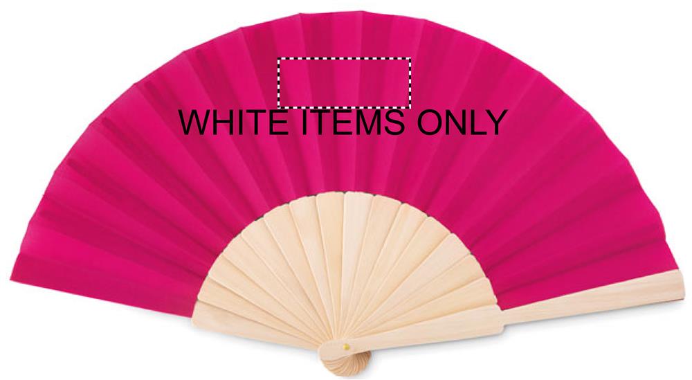 Manual hand fan front on white 38