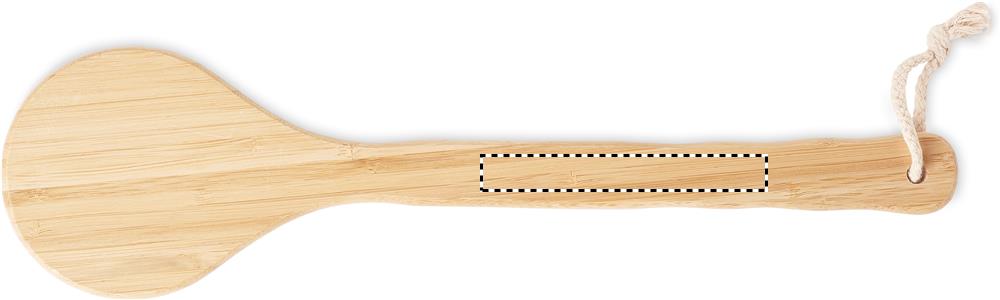 Bamboo bath brush handle side 1 40