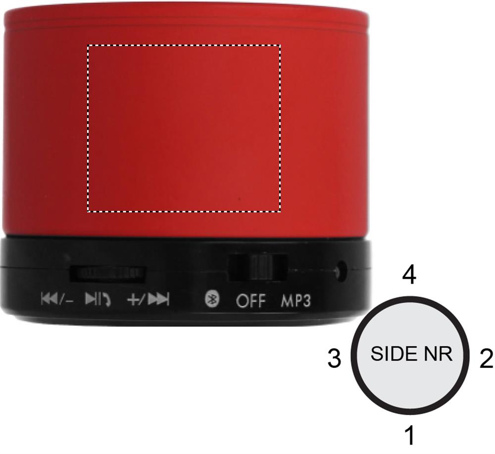 Round wireless speaker side 1 05