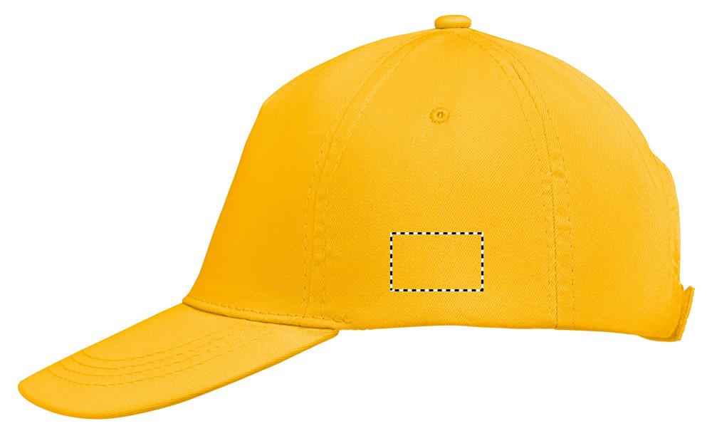 BUZZ FIVE PANEL CAP left side go