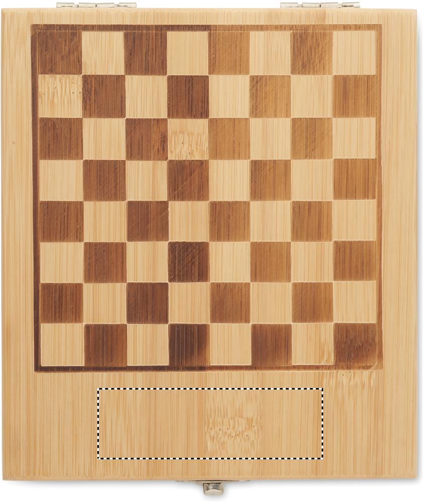 Chess board wine set box top 40