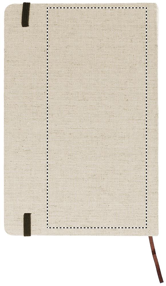 A5 canvas notebook back 13