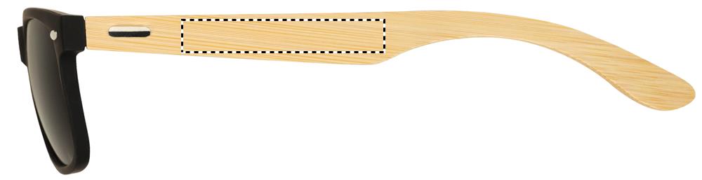 Occhiali da sole in bamboo left leg 03