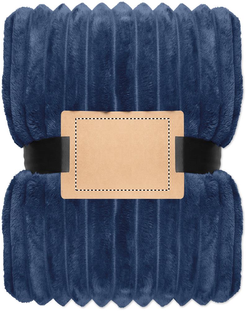 Coperta a righe in pile RPET inlay screen 04