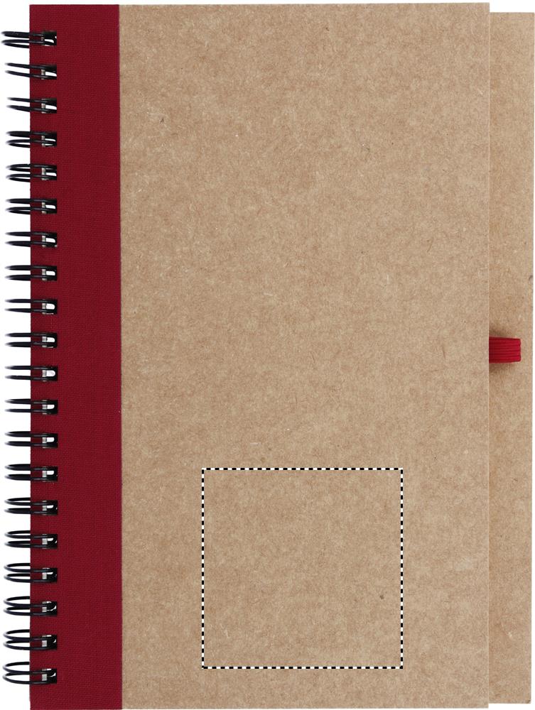 B6 recycled notebook with pen front 05