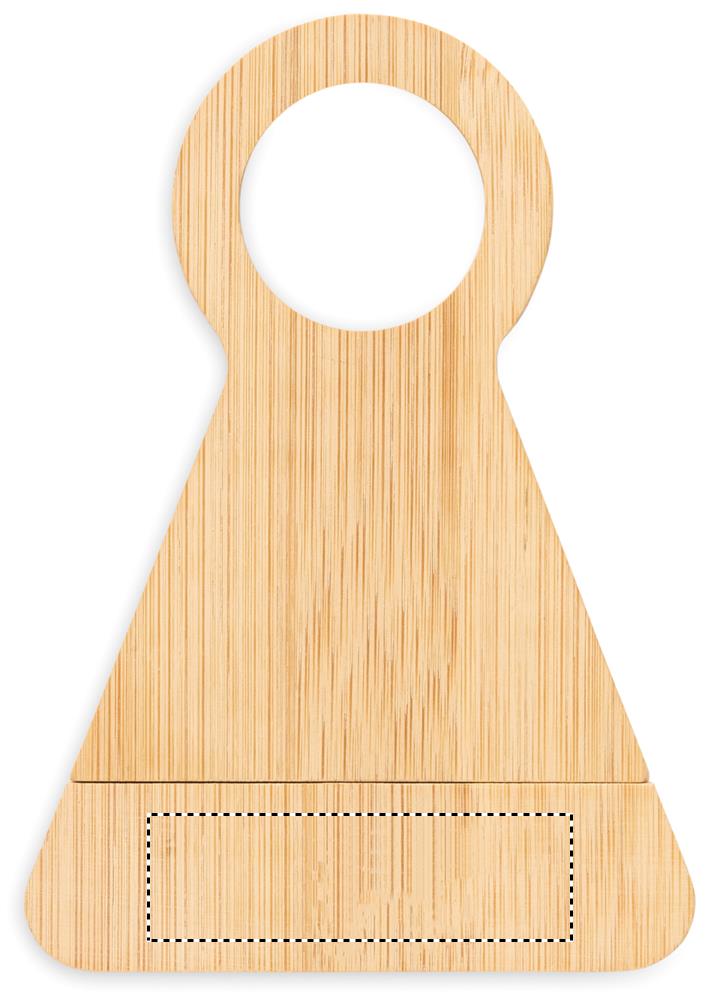 Bamboo bottle stand & opener side 4 40