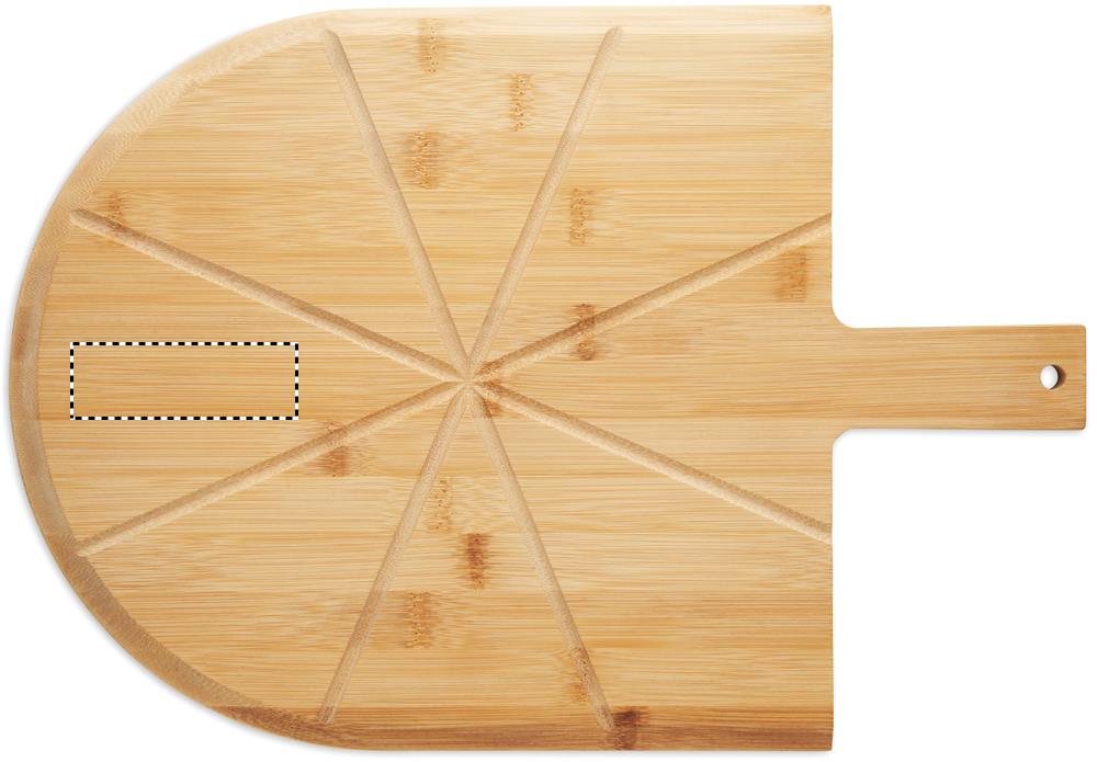 Bamboo pizza board & cutter board side 2 40