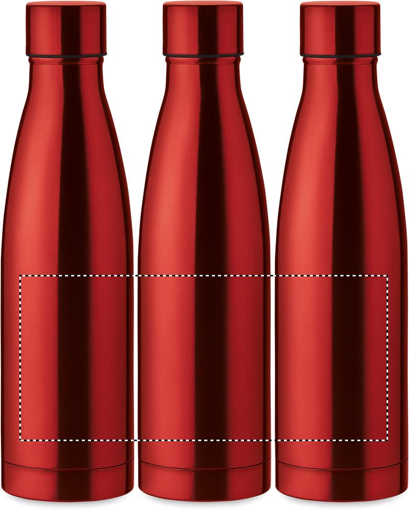 Double wall bottle 500ml roundscreen 05