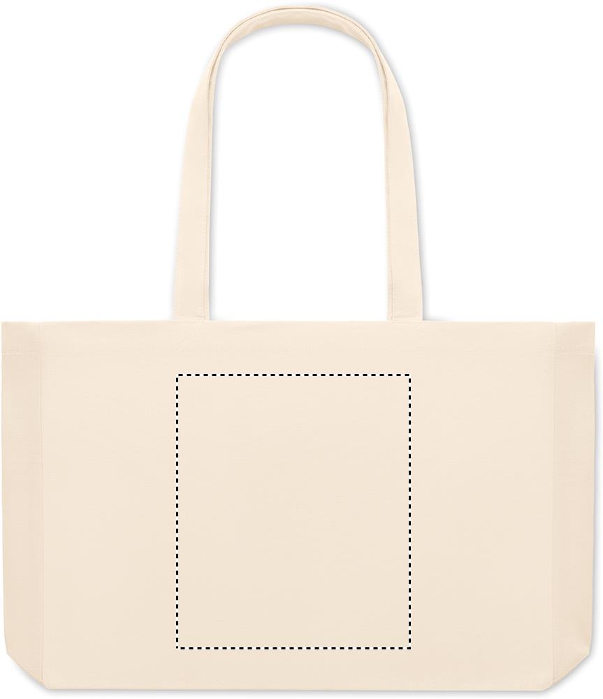 Canvas Recycled bag 280 gr/m² front embroidery 13