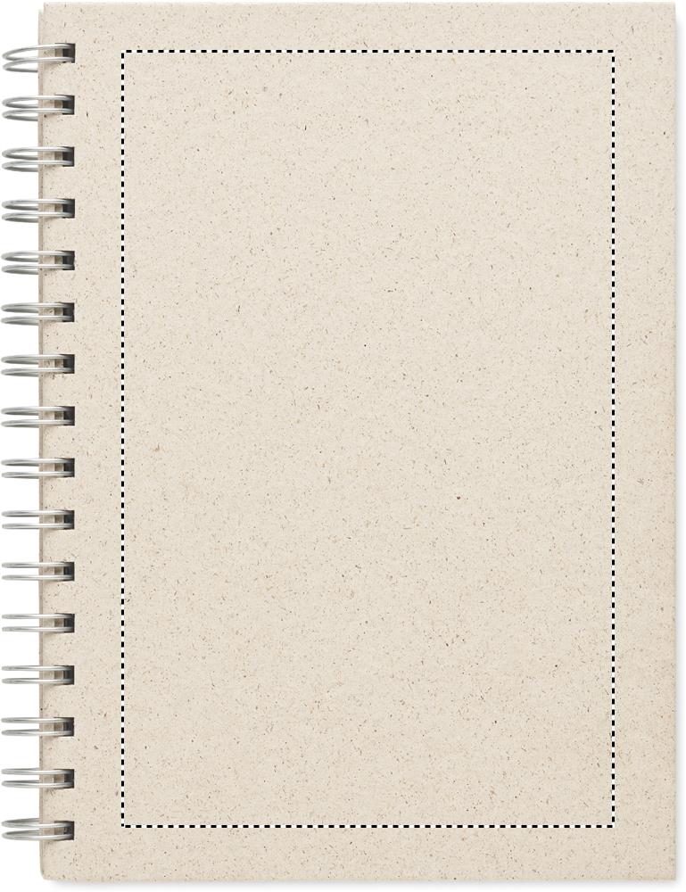 A5 grass notebook 80 lined front 13