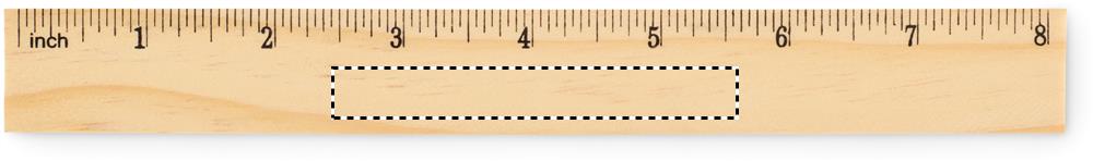 Righello in legno 20 cm inch side pad 40