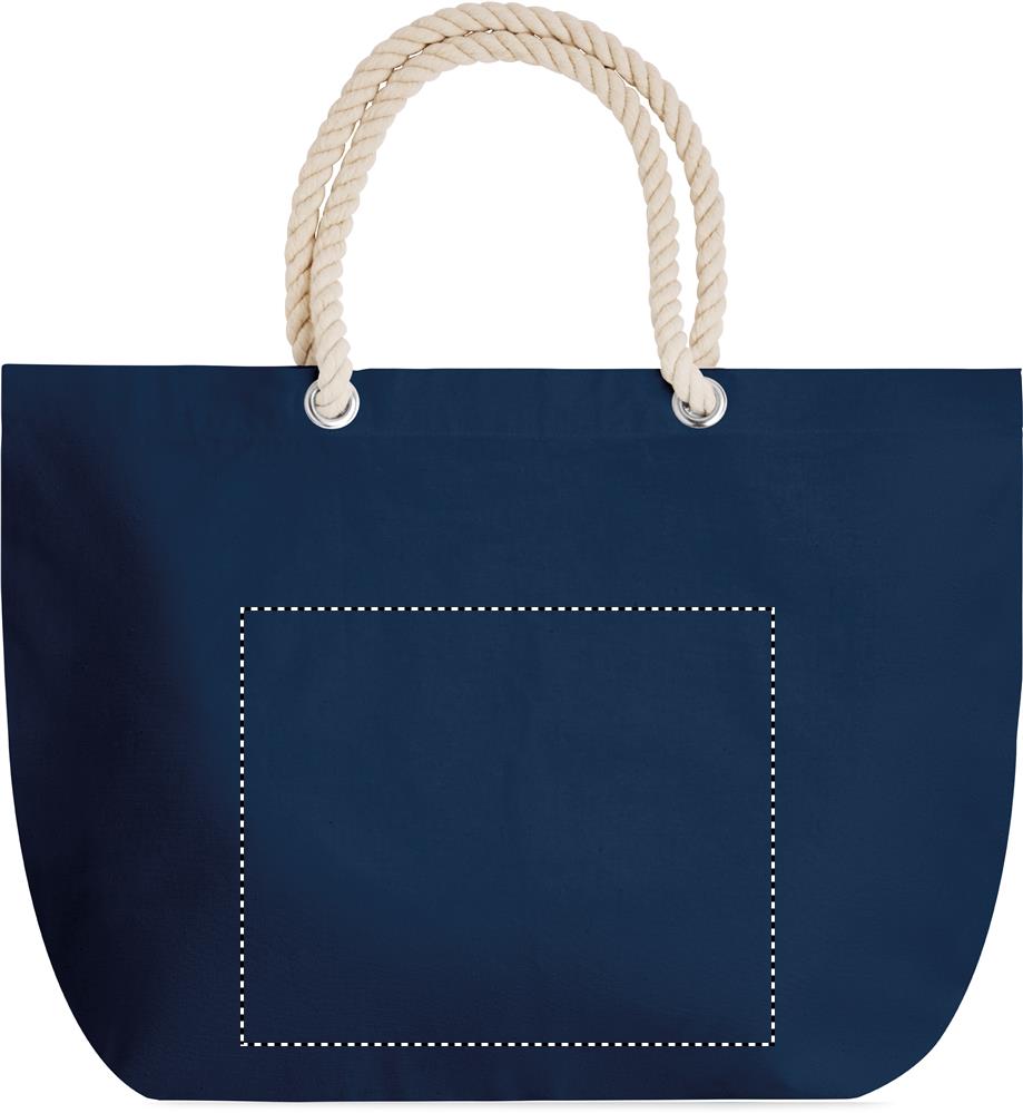 Beach bag with cord handle side 2 embroidery 04
