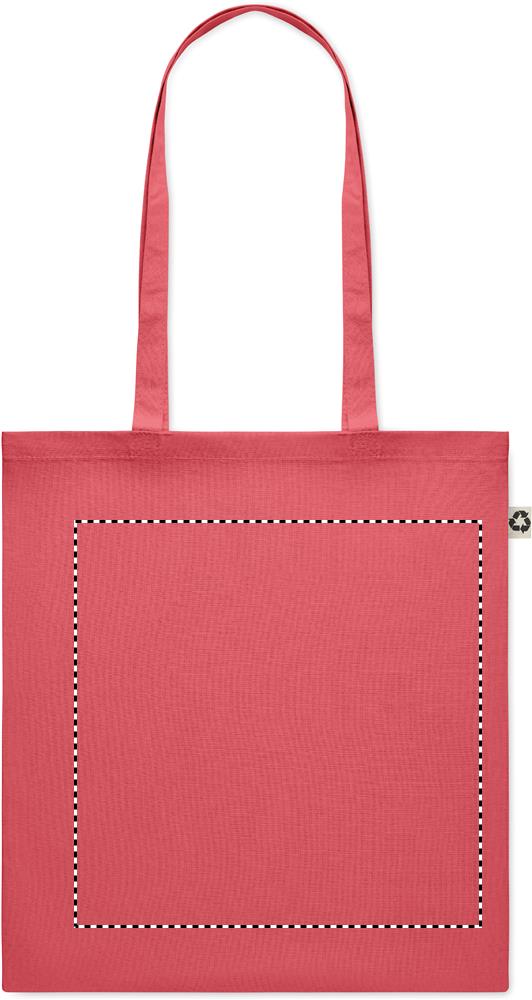 Recycled cotton shopping bag back 05