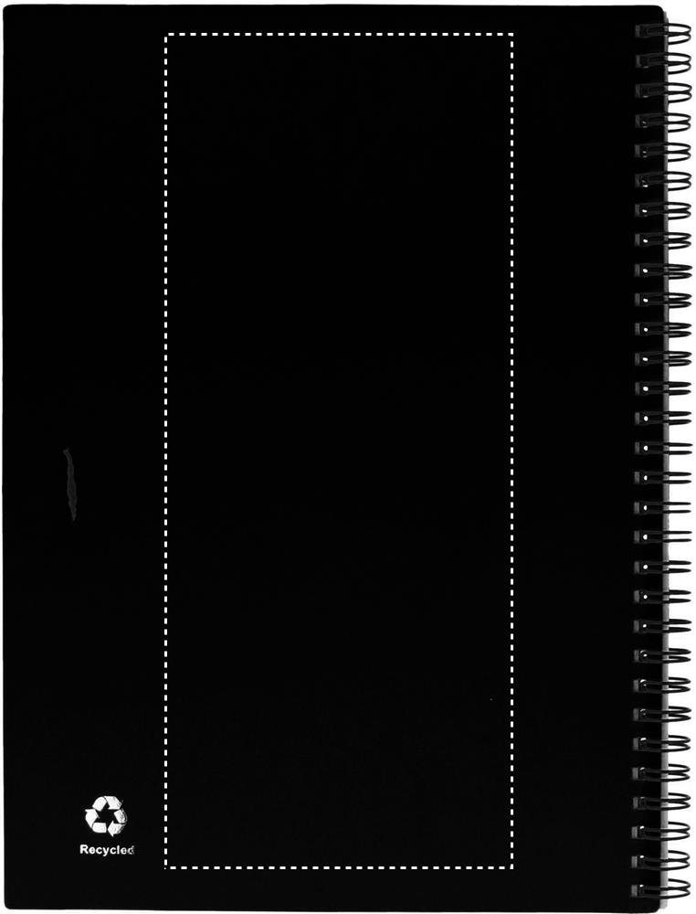 Recycled notebook with pen back screen 03