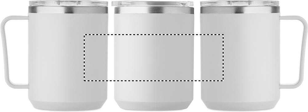 Double wall mug 400ml roundscreen 07