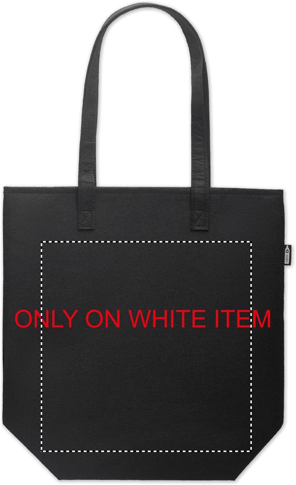 RPET felt event/shopping bag front on white 03