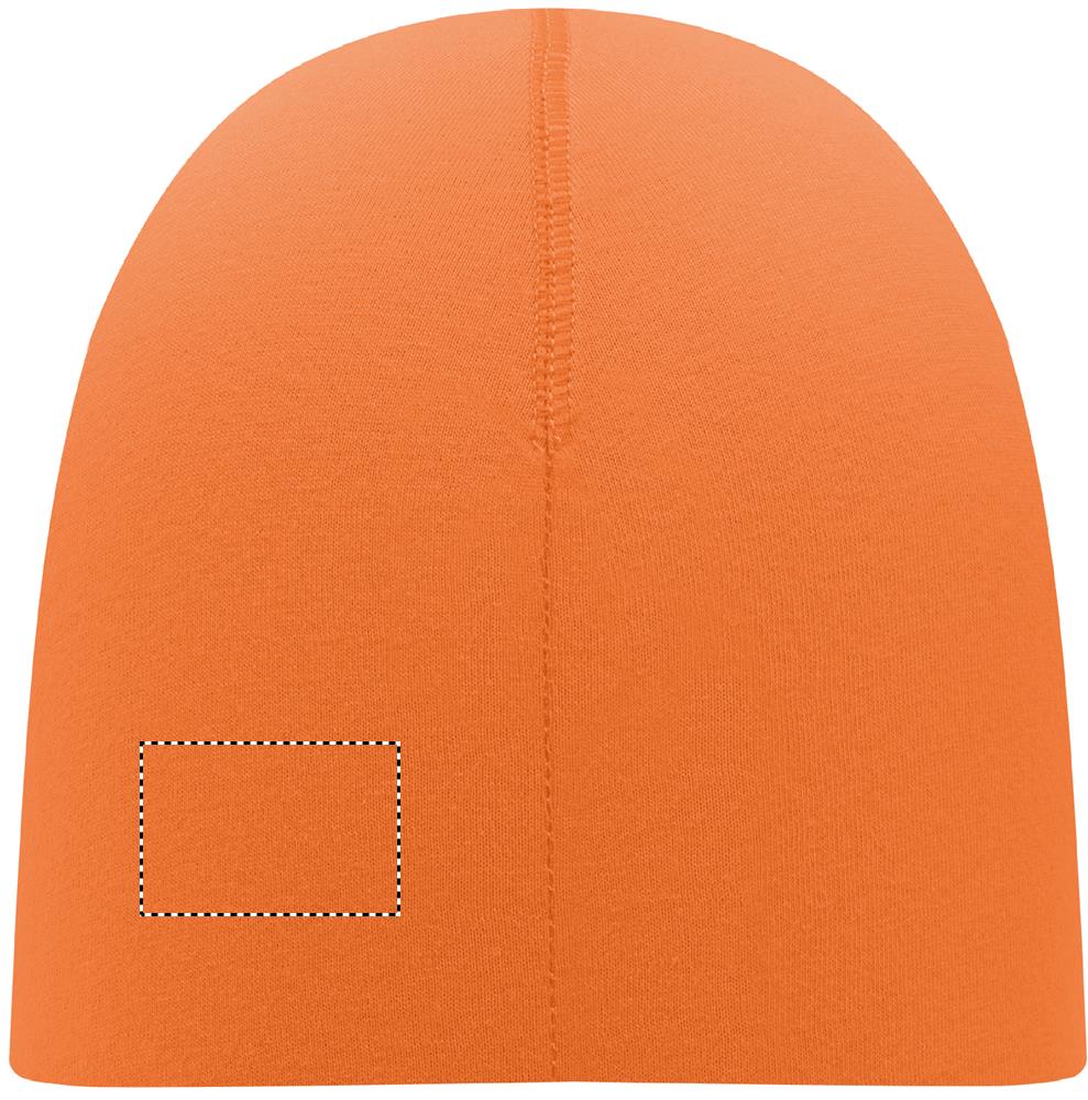 Unisex beanie in cotton back side 2 10