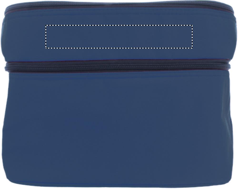 Cooler bag with 2 compartments front top 04