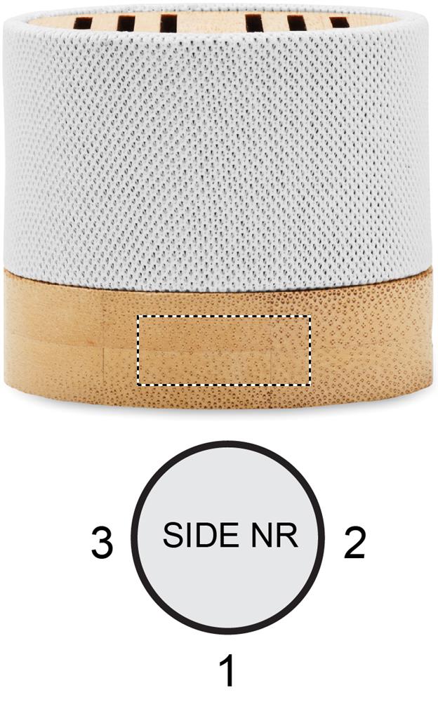 Bamboo RPET wireless speaker side 3 06