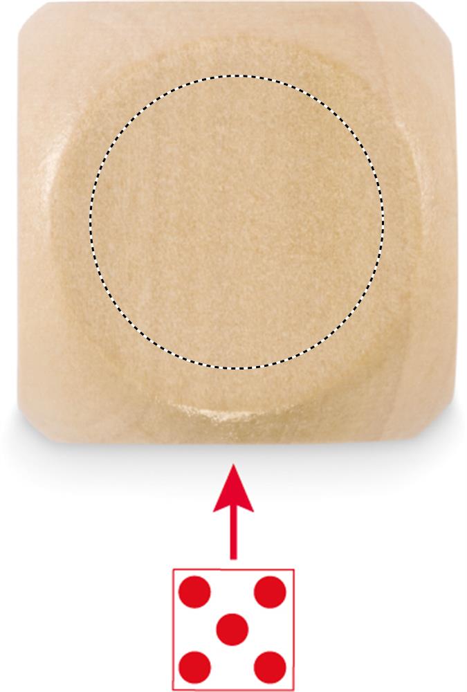 Dadi di legno Schima Ø 3 cm side 1 40