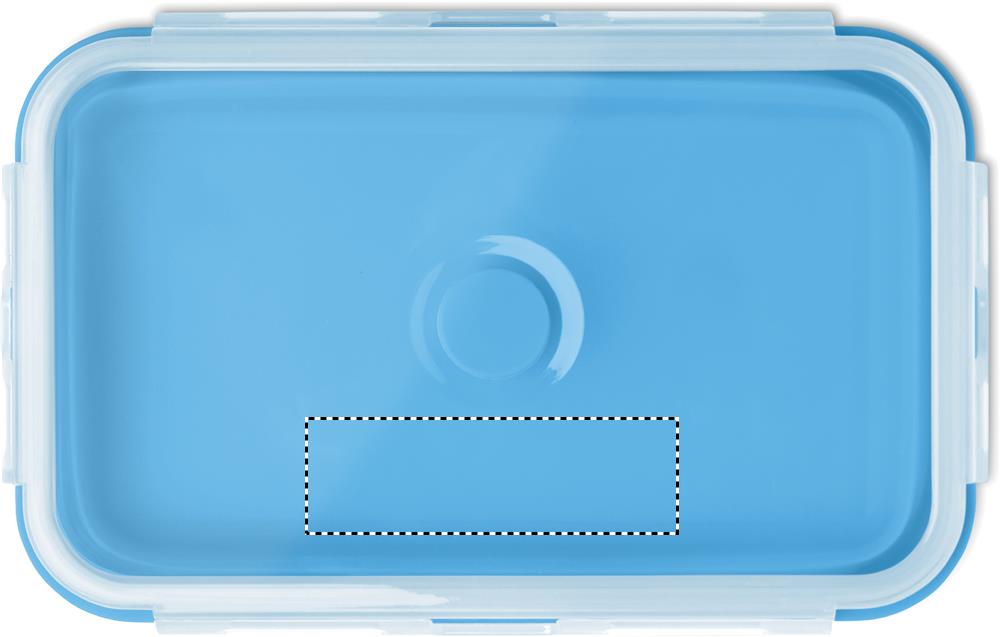 Collapsible silicone lunch box lid side 1 66