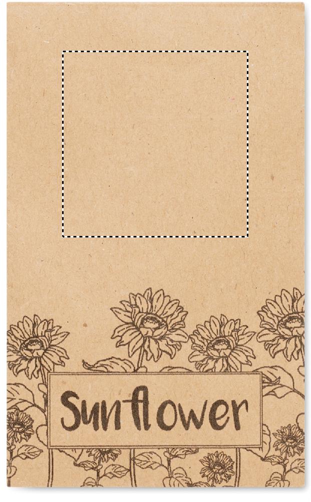 Sunflower seeds in envelope front 13