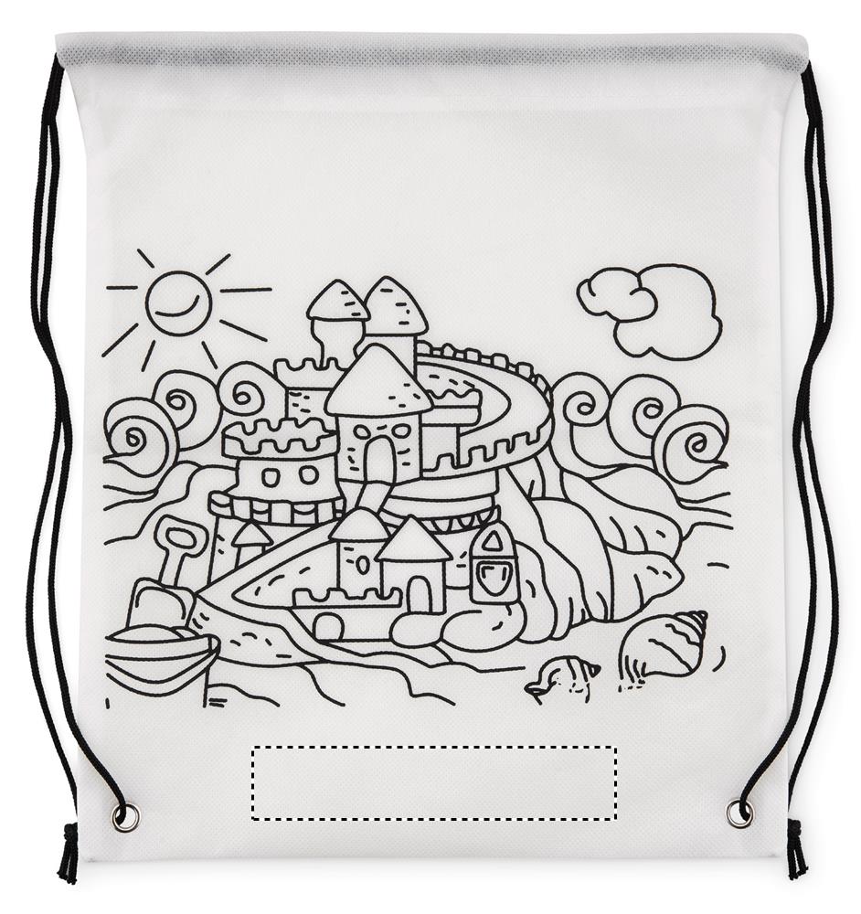 Sacca da colorare in non woven front lower 06