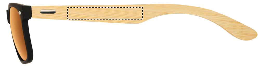 Occhiali da sole in bamboo left leg 10