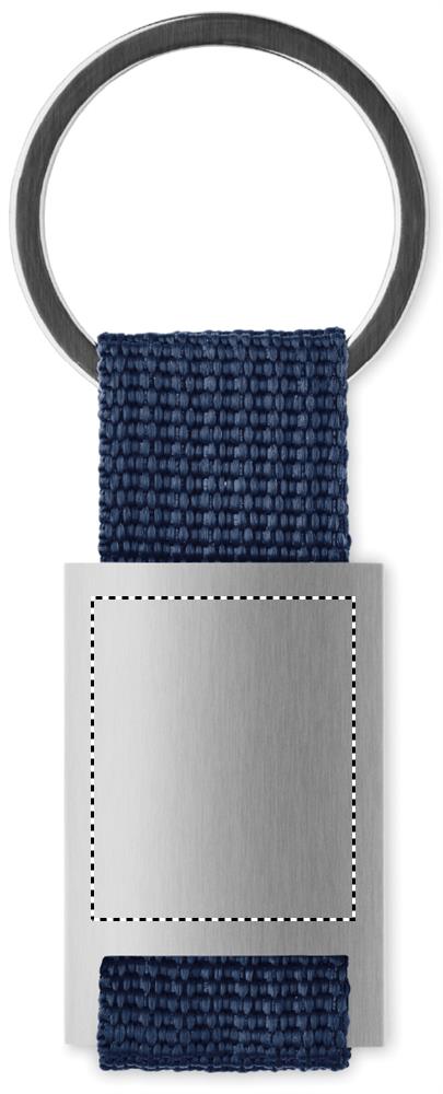 Portachiavi rettangolare front laser 85