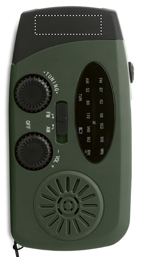 Radio portatile con torcia LED front 60