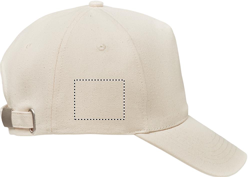 Organic cotton baseball cap right side 13