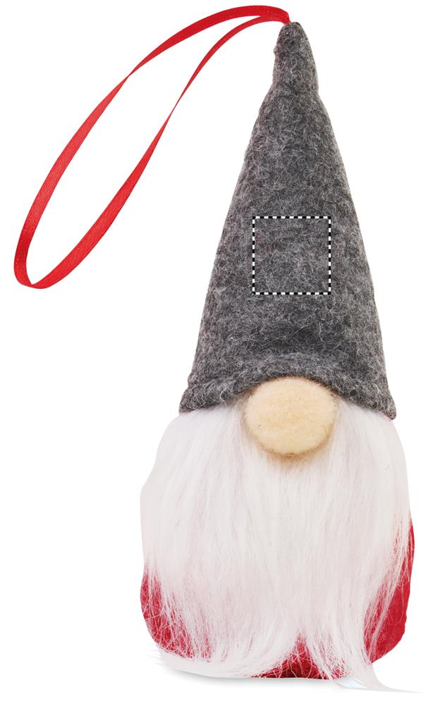 Felt gnome tree hanger side 1 07