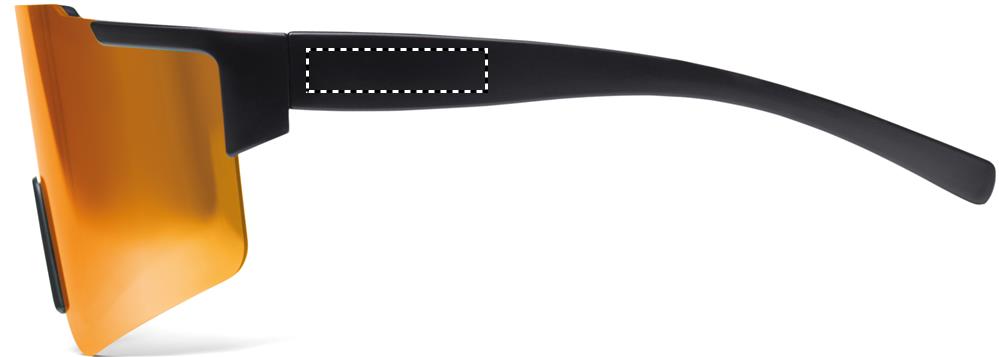 Mirrored sports sunglasses left leg 10