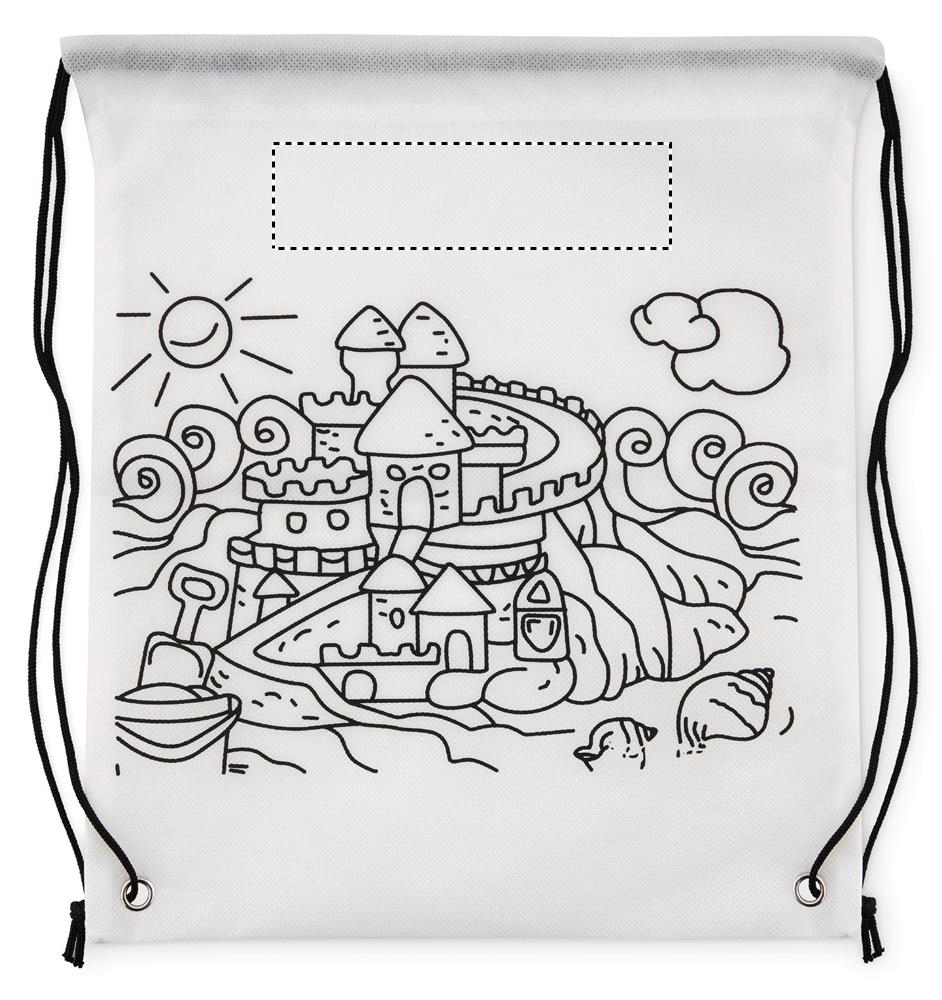 Sacca da colorare in non woven front upper 06