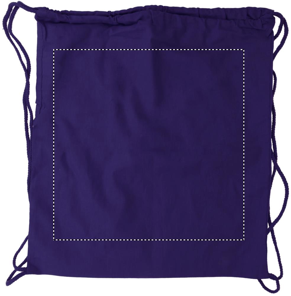 100gr/m² cotton drawstring bag front 04