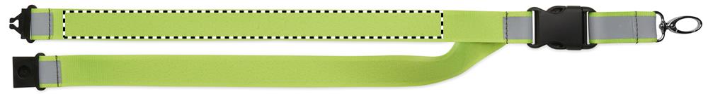 Lanyard RPET riflettente strap(s) back 70