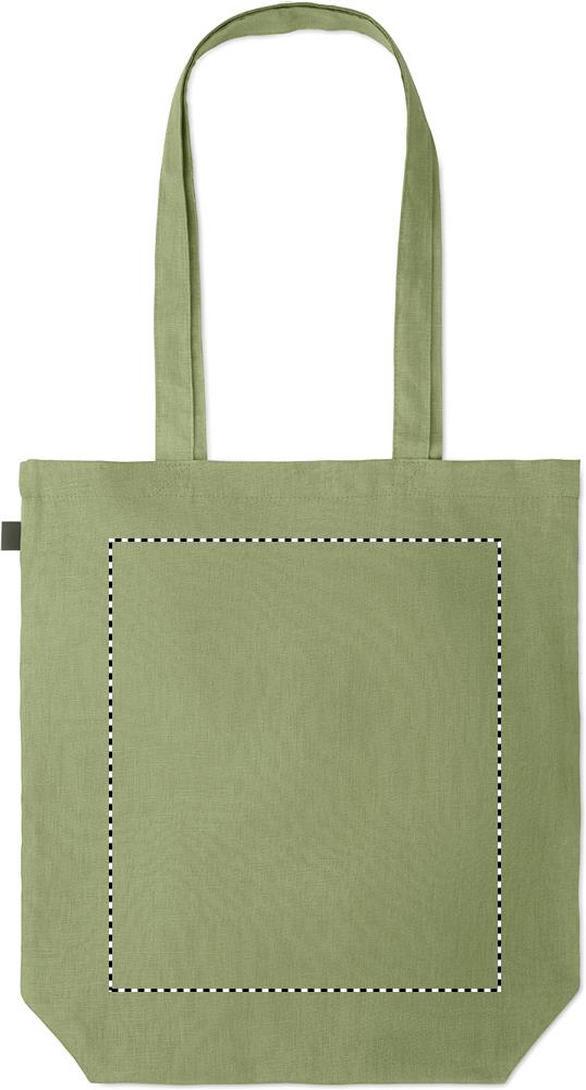 Shopping bag in hemp 200 gr/m² back td1 09