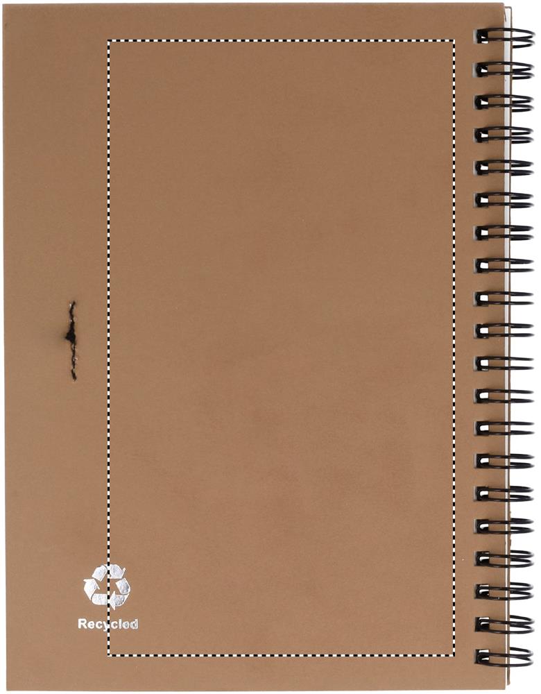 B6 Recycled notebook with pen back screen 13
