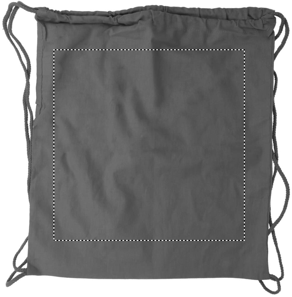 100gr/m² cotton drawstring bag front 07