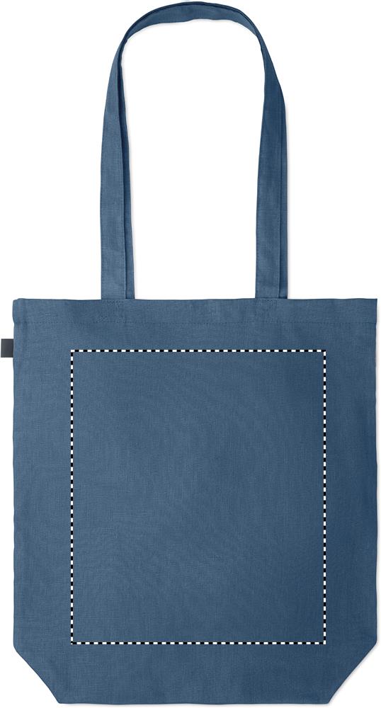 Shopping bag in hemp 200 gr/m² back td1 04