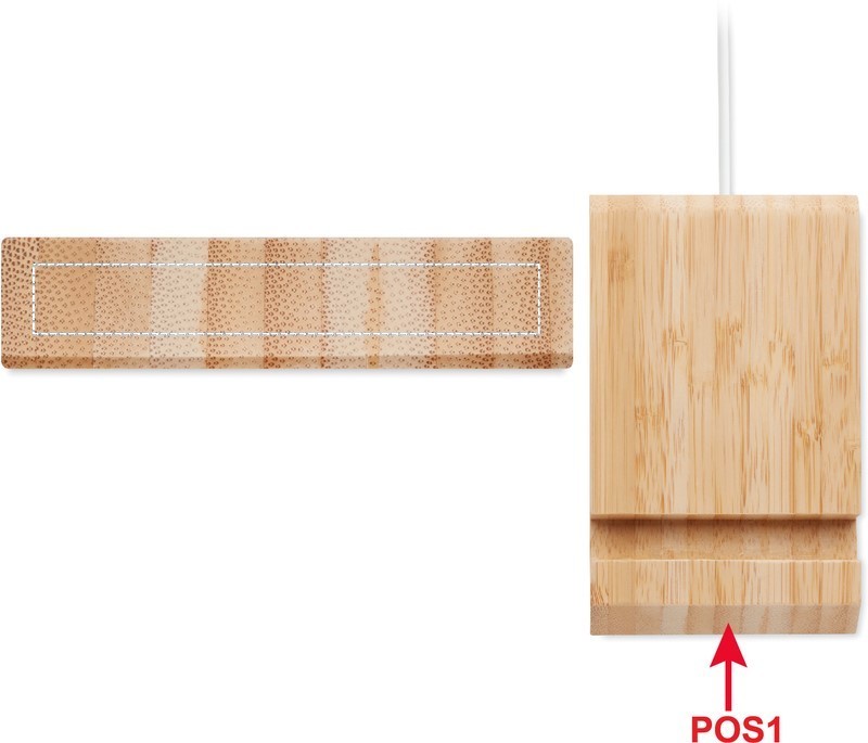 Caricatore senza fili di bamboo front 40