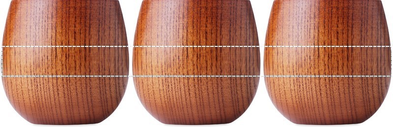 Tazza in legno di quercia 250 m 360 40