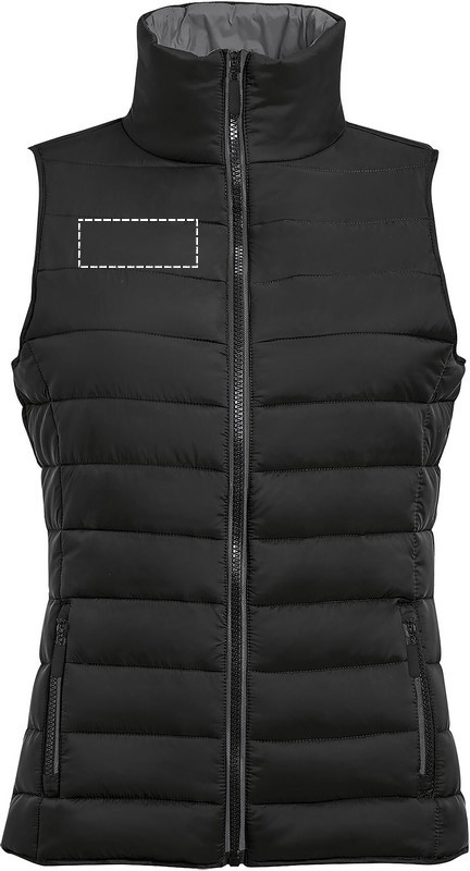 WAVE WOMEN BODYWARMER 180g chest right bk