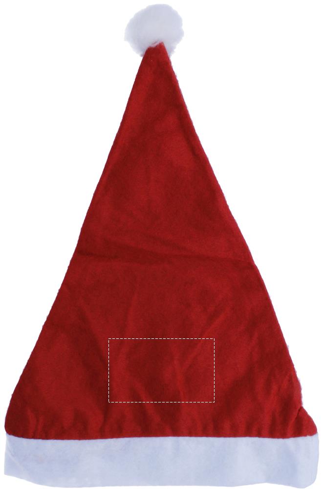 Cappello di Natale front red part 05