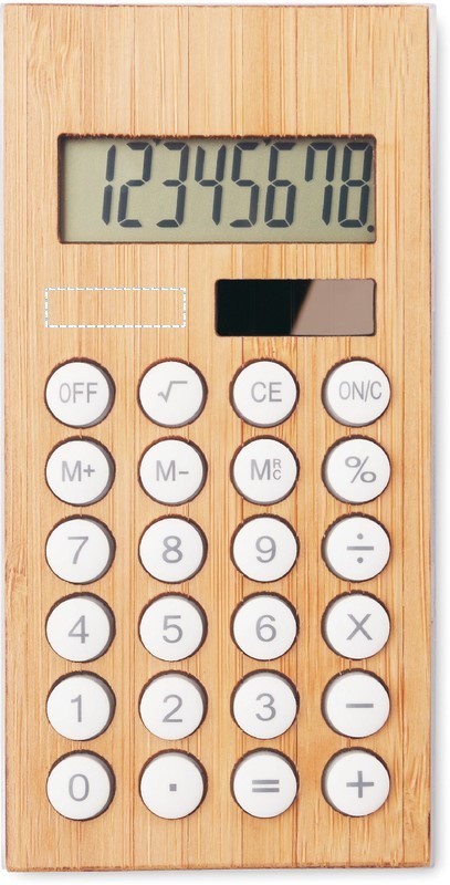 Calcolatrice in bamboo below display 40