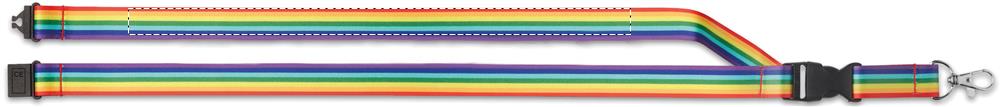 Cordino in RPET arcobaleno both straps front 99