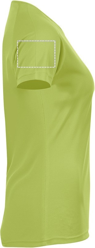 SPORTY WOMEN T-SHIRT 140g arm right ag