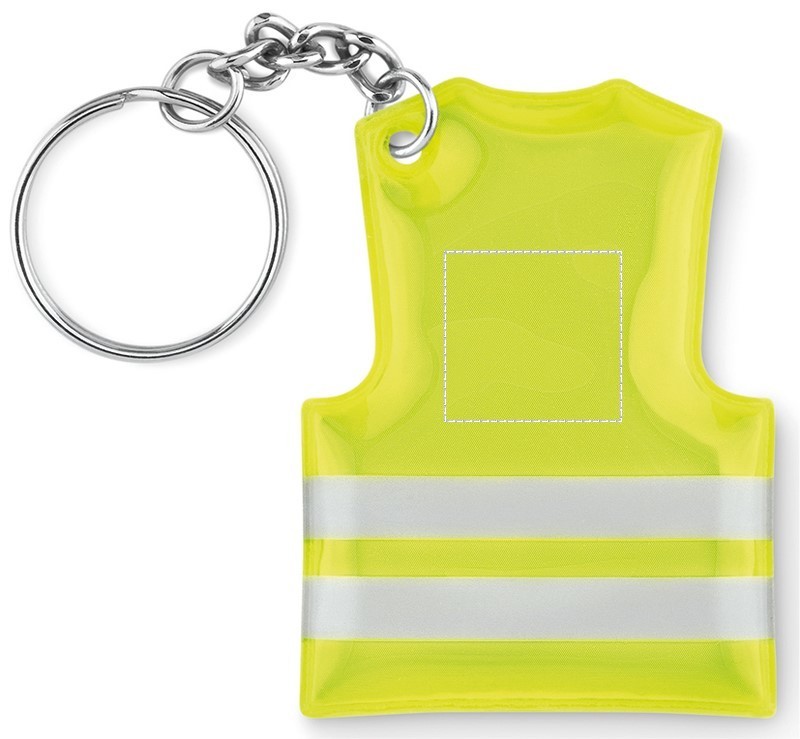 Portachiavi gilet rifrangente front 70